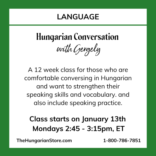 Hungarian Conversation Class with Gergely