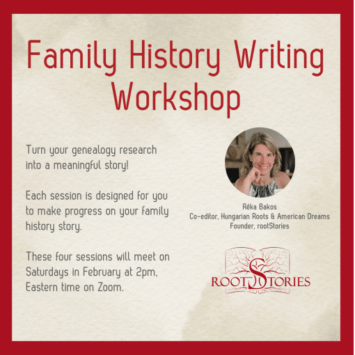 Family History Writing Workshop