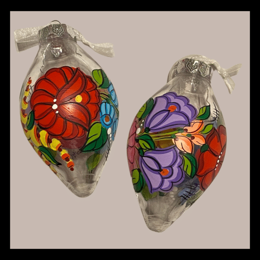 Handpainted Christmas Bulb from Kalocsa - Image 3