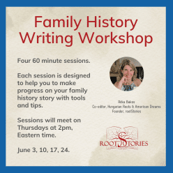 Family History Writing Workshop