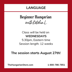 Hungarian for Beginners Wednesday Evenings