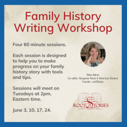 Family History Writing Workshop