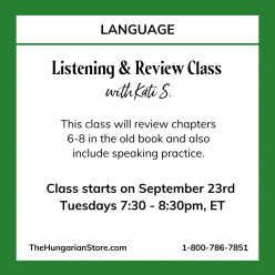 Hungarian Language Review Chapters 6-8
