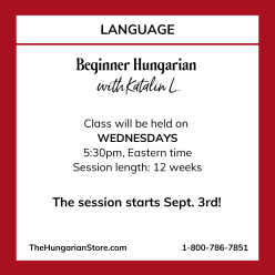 Hungarian for Beginners Wednesday Evenings