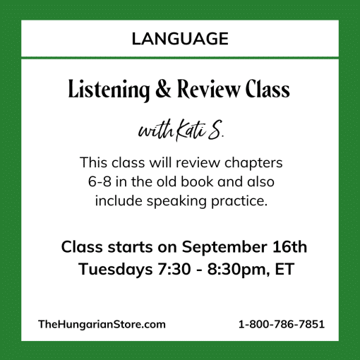 Hungarian Language Review Chapters 3-5
