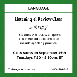 Hungarian Language Review Chapters 6-8