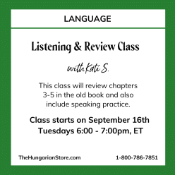 Hungarian Language Review Chapters 3-5