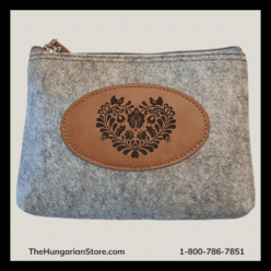 Heart Folk Art Felt Bag