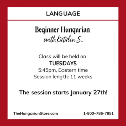Hungarian for Beginners Tuesday Evenings