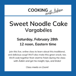 Hungarian Cooking -- Vargabéles