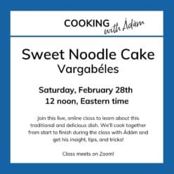 Hungarian Cooking -- Vargabéles