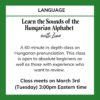 Hungarian Alphabet Pronunciation Class with Zina