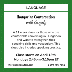 Hungarian Conversation Class with Gergely